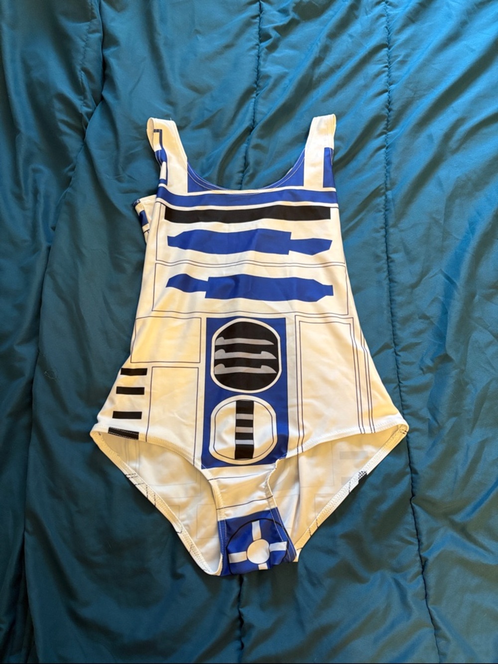NWOT R2-D2 Inspired One-Piece Swimsuit - Fits size 2/4